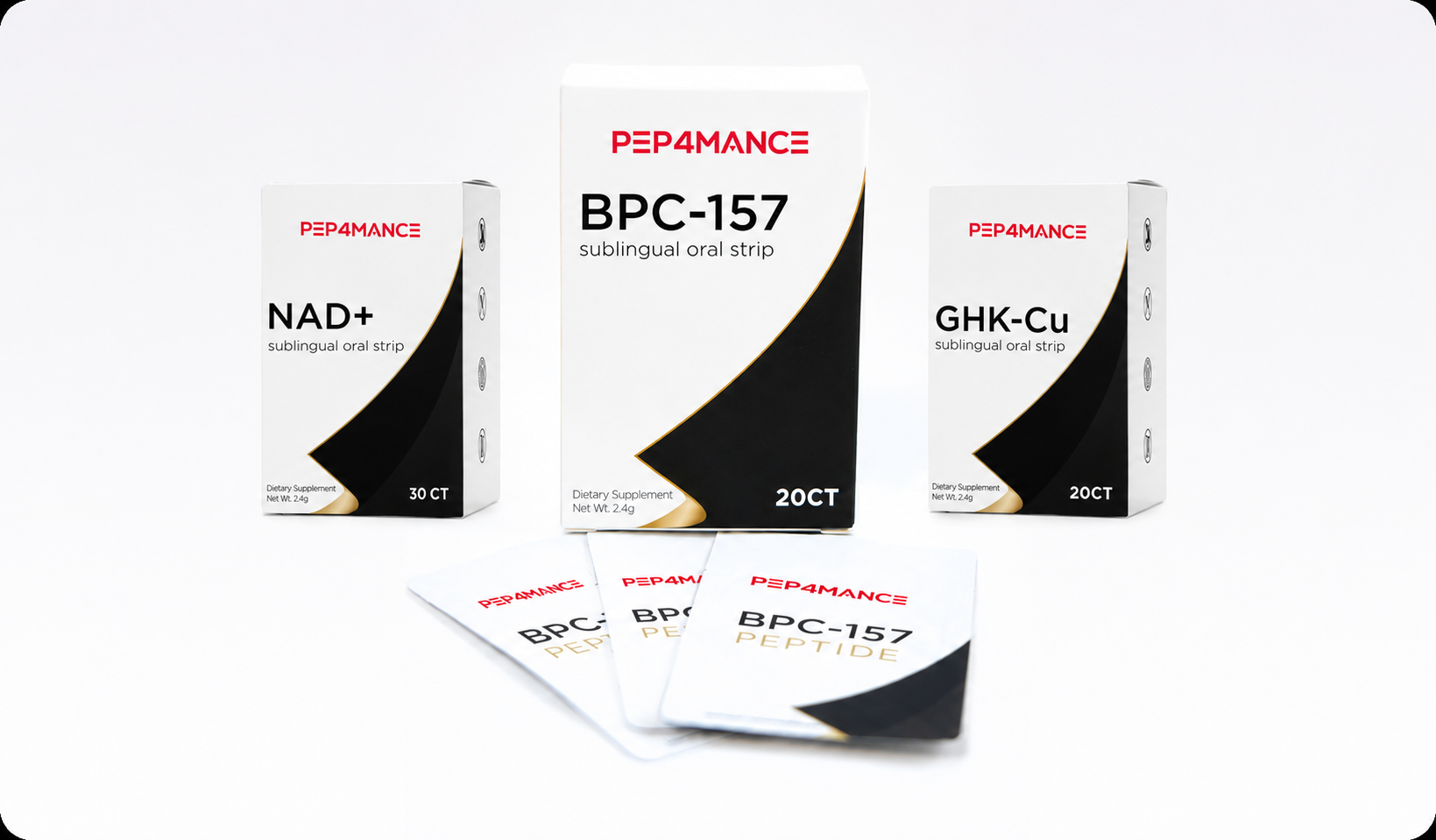 Pepformance oral peptide strip packaging